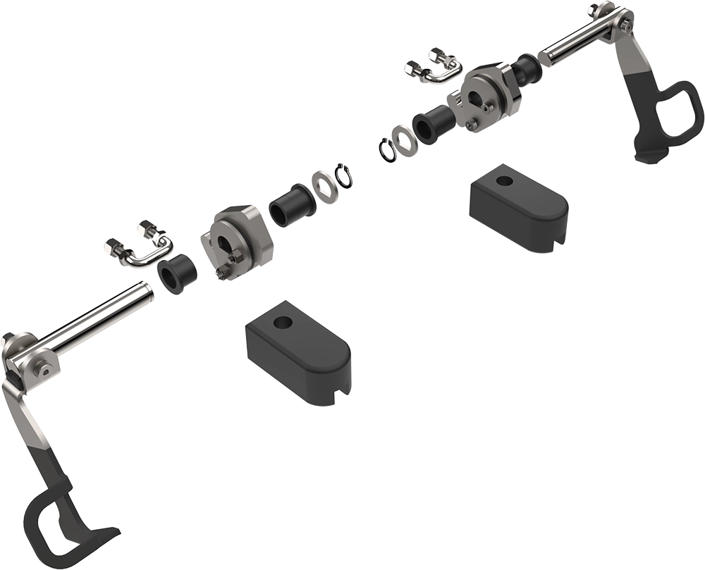 Complete Handles and Latches Rebuild Kit for XG/EX Gen 3 Ex-Guards (pair)