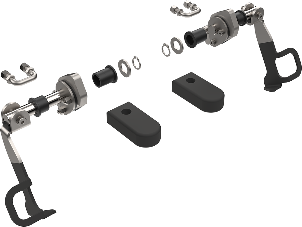 COMPLETE HANDLES & LATCHES REBUILD KIT FOR XG/EX VNL GEN 3 EX-GUARDS (PAIR)