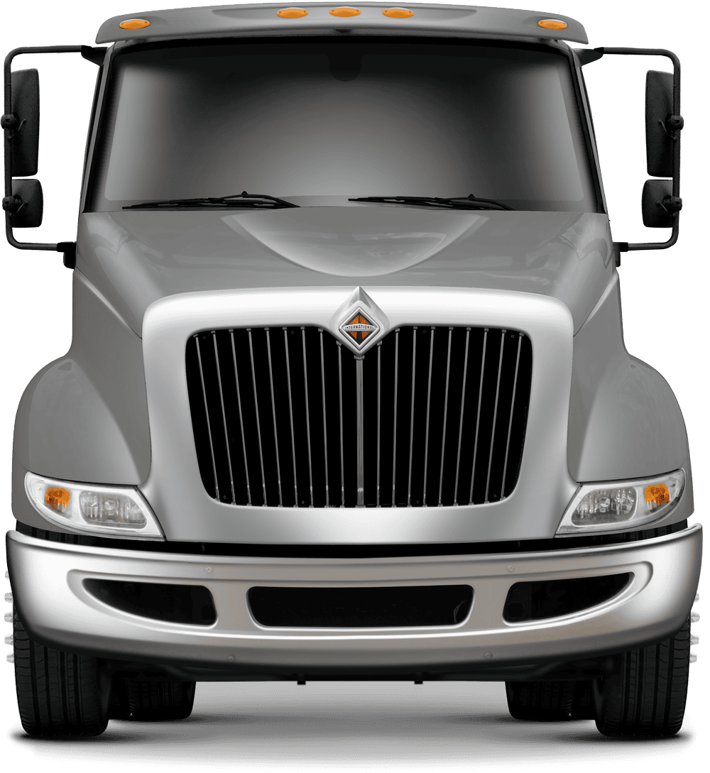 Grille guard XG-150 International TranStar 8600 - gray International TranStar 8600 Bumper guard