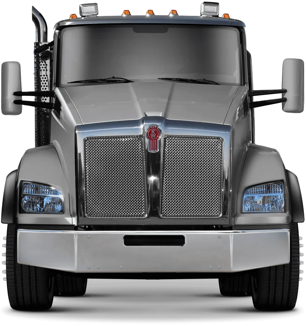 Grille guard XG-150 Kenworth T880 SB NO TH - gray Kenworth T880 SB NO TH Bumper guard