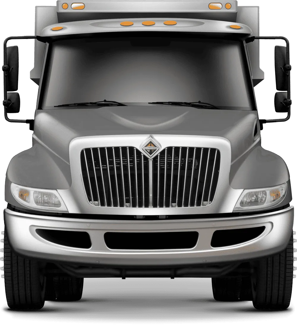 Grille guard XG-150 International DuraStar 4300_4400 - gray International DuraStar 4300_4400 Bumper guard