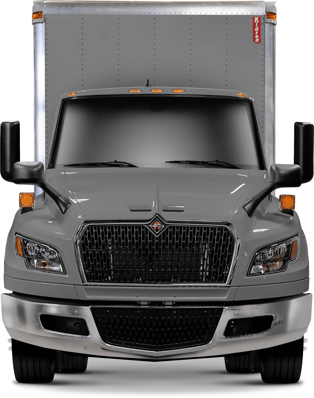 Grille guard XG-150 International MV SB - gray International MV SB Bumper guards