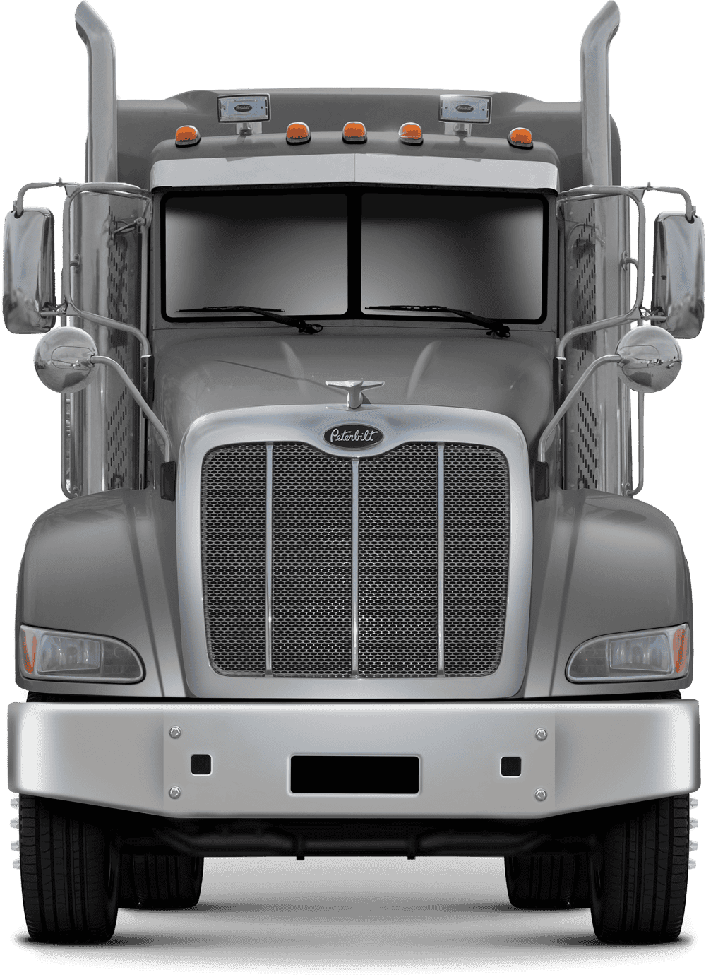 Grille guard XG-150 Peterbilt 384 SB - gray Peterbilt 384 SB Bumper guard