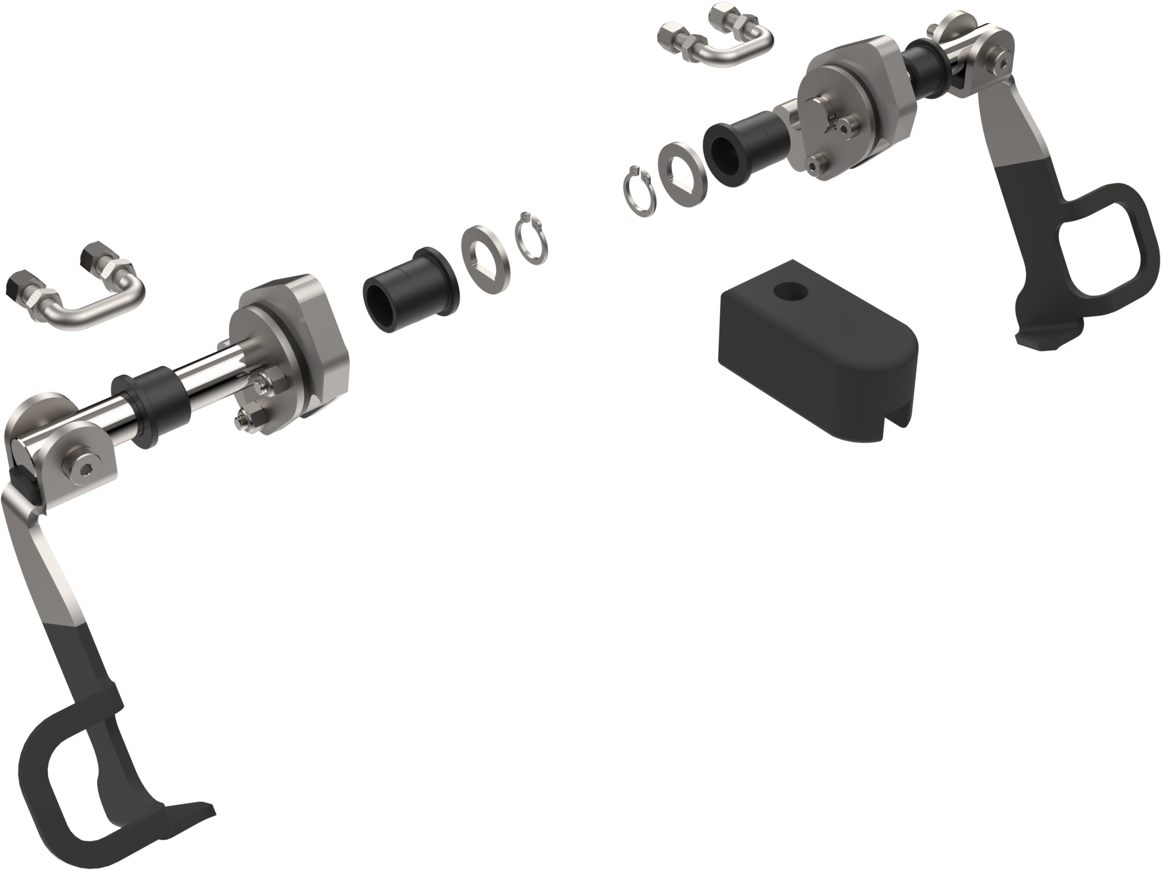 COMPLETE HANDLES & LATCHES REBUILD KIT FOR XG/EX NGT680 GEN 3 EX-GUARDS (PAIR)