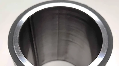 Cross-section of Ex-Guard high-tensile steel tubing showing its wall thickness