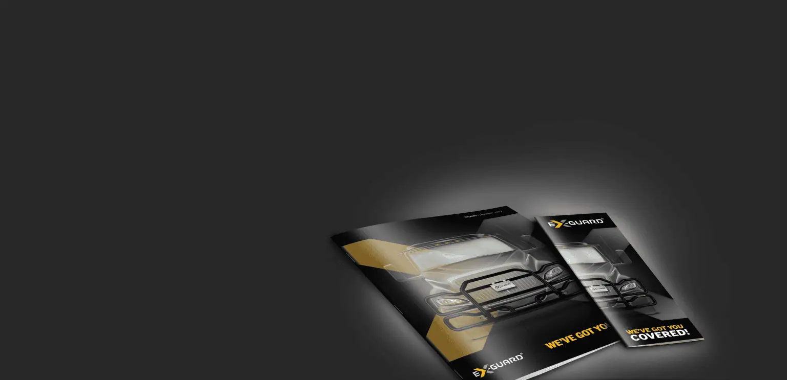 Ex-Guard catalogs and printed dealer marketing materials