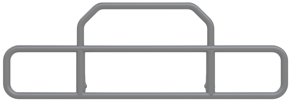 Comparison animation of archived Tapered Style and standard grille guard geometry