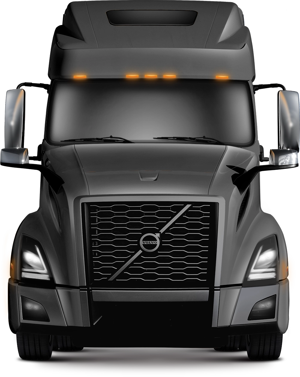 Grille Guard XG-150 Volvo VNL - gray VNL Bumper guard