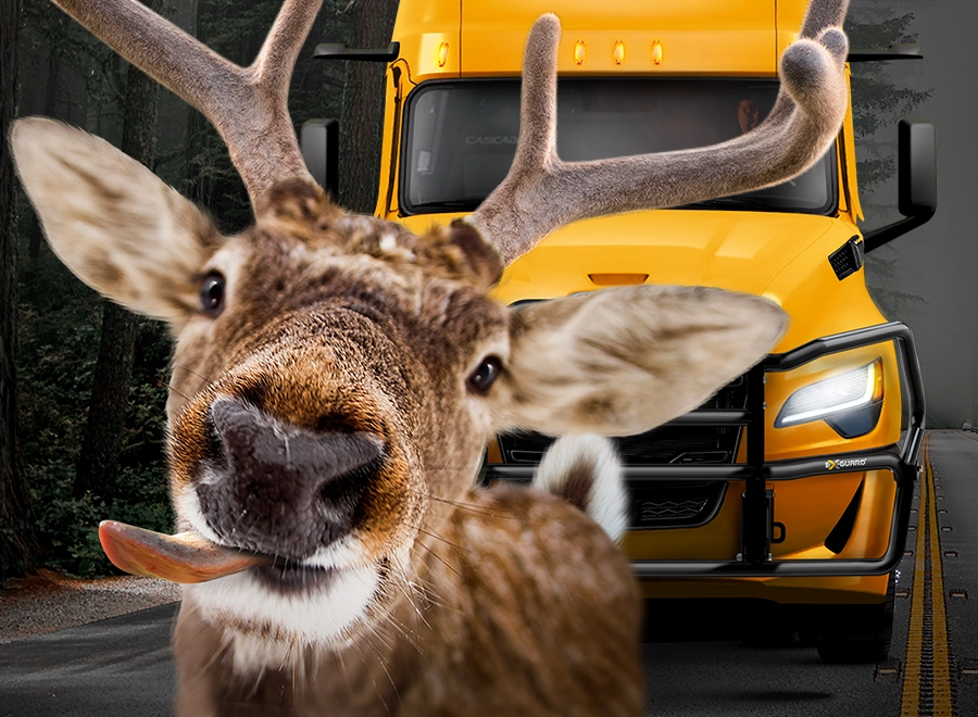 Bollards cause more Semi-truck damage than deer! Deer Guards or Grille Guards?