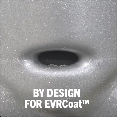 Close-up of a normal drain hole on an Ex-Guard